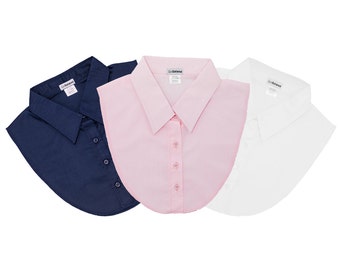 IGotCollared Dickey Collars - 3-Pack in Navy, Pink and White aka Detach Collar, Detachable Collars, Blouse Collar, Dickies, Dicky Collar