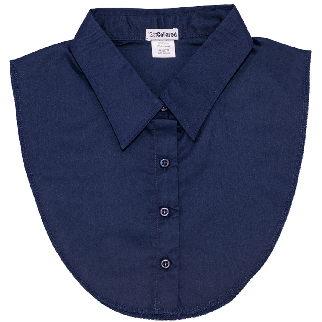 Igotcollared Dickey Collar in Navy Blue Aka Detach Collar