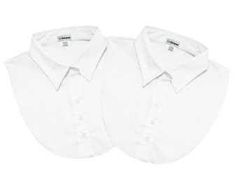 IGotCollared Dickey Collars en Blanco - 2 Pack - también conocido como Detach Collar, Detachable Collars, Blouse Collars, Dickies, Dicky Collar, Dickey Collar