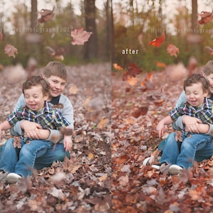 Falling Leaves Overlay Free Fall Colors Photoshop action PNG TIFF transparent files hbpcreate image 4