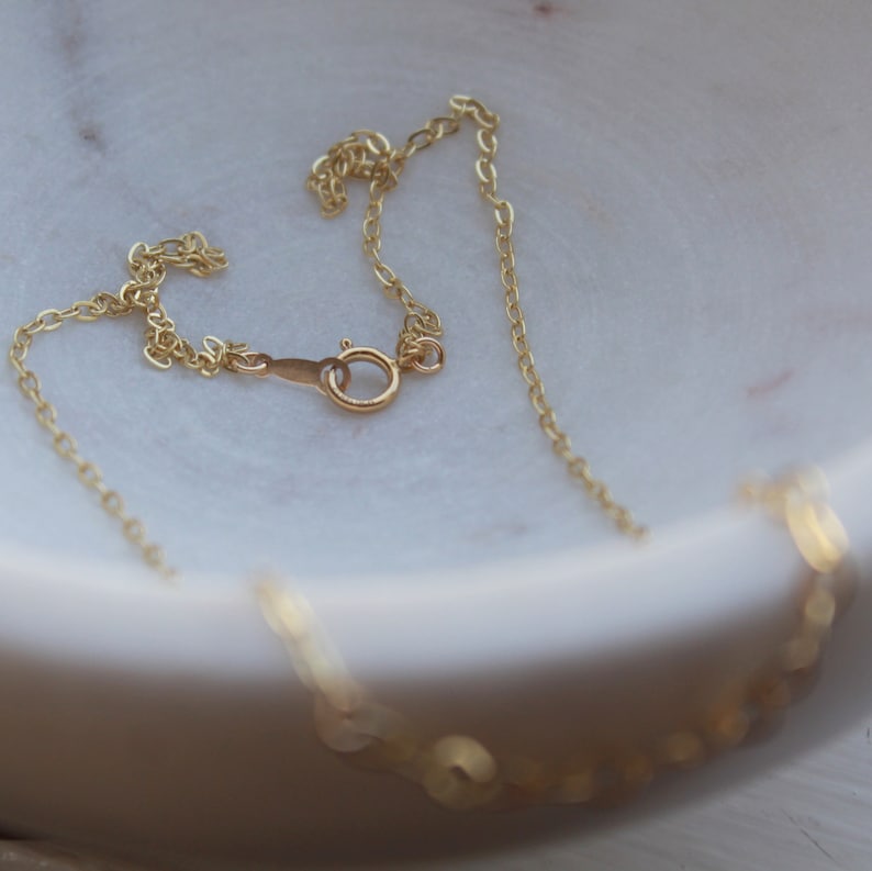 Gold Chain Necklace Dainty Gold Choker Simple Gold Necklace Delicate Jewelry Gold Filled Necklace Minimal necklace Minimalist jewelry Modern