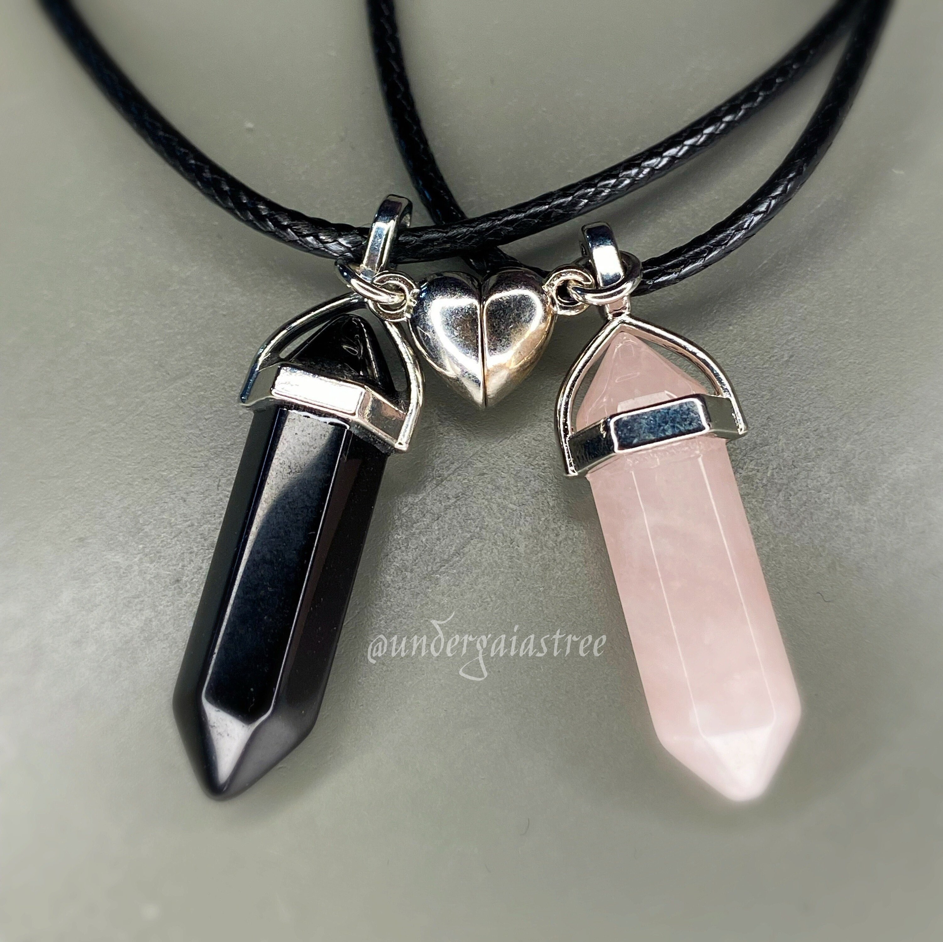 Couple crystal necklace deals