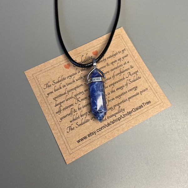 Sodalite Necklace Etsy