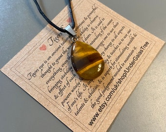 SILVERQUEEN Tiger Eye Gemstone Handmade Jewelry Pendant 1.4 SILVERQUEEN Tiger Eye Gemstone Handmade Jewelry Pendant 1.4