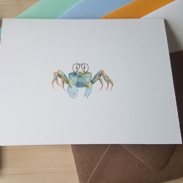 Far Sided Crab 10 Pack of Folded Note Card