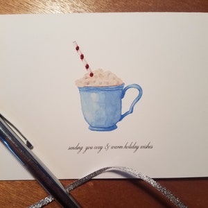 Sweet Hot Chocolate Holiday Folded Note