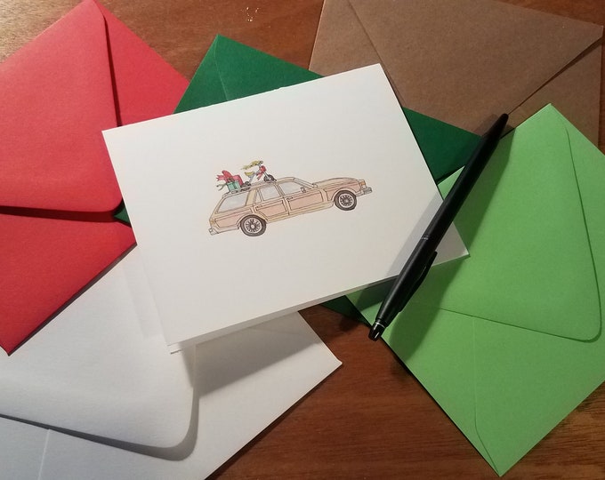 Jingle All The Way!   Holiday Folded Note 10 Pack