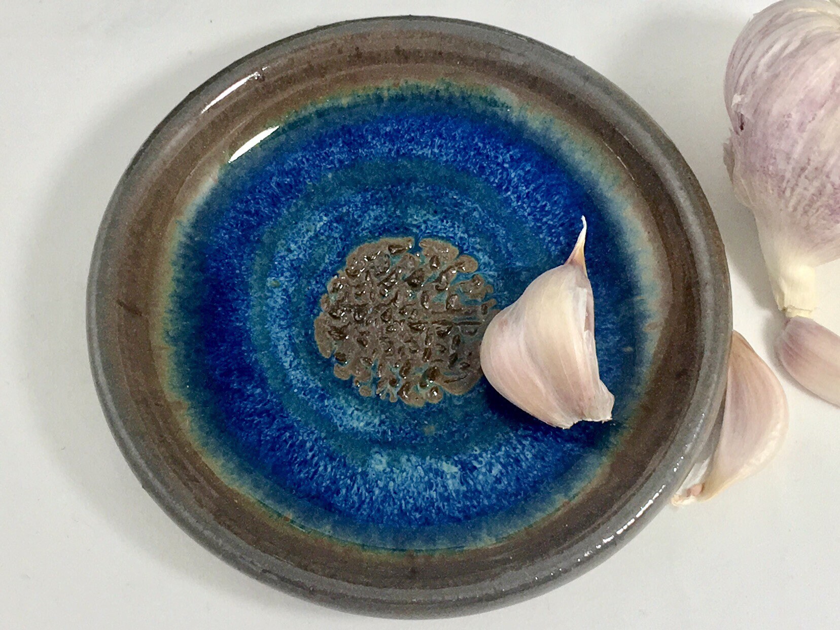 Garlic Grater Plate, Ceramic Garlic or Ginger Mincing Dish