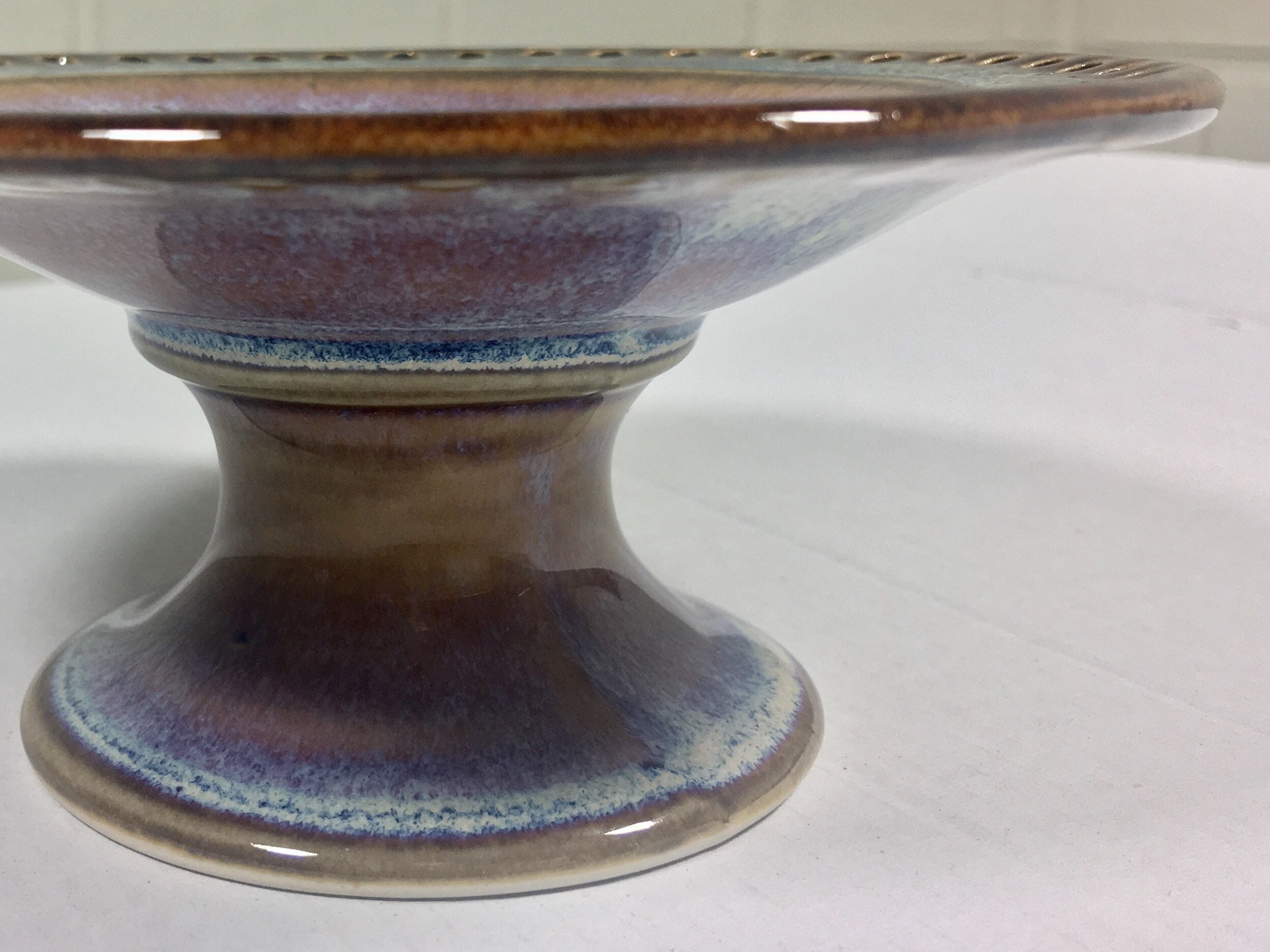 Porcelain Pedestal Ring dish / Earring tree / Jewelry Bowl Storage