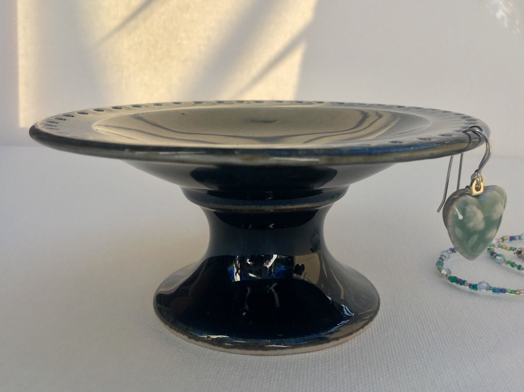 Jewelry Bowl, Porcelain, jewelry dish, earring tree, Ring dish, high