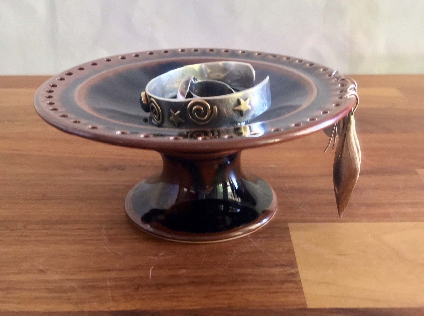 Jewelry Bowl, Porcelain jewelry dish, earring tree, Earring dish, high