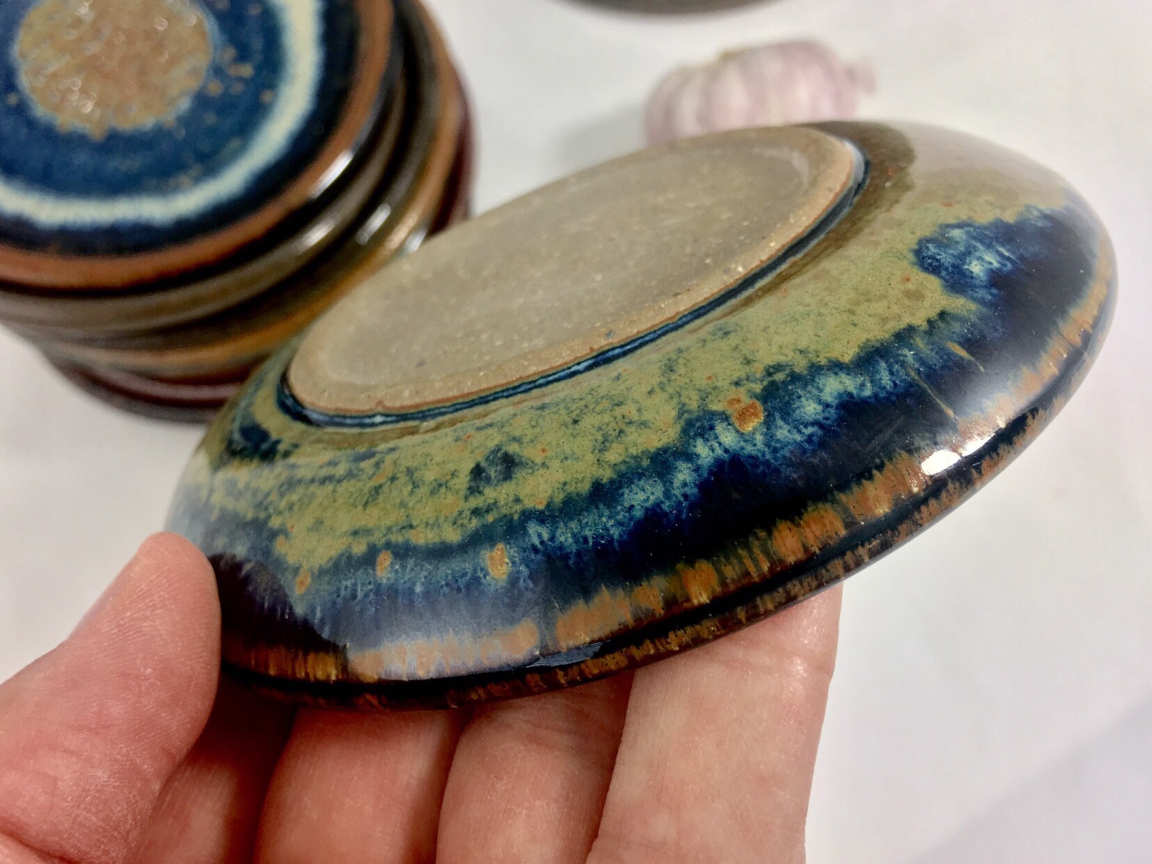 Garlic Grater Plate, Ceramic Garlic or Ginger Mincing Dish