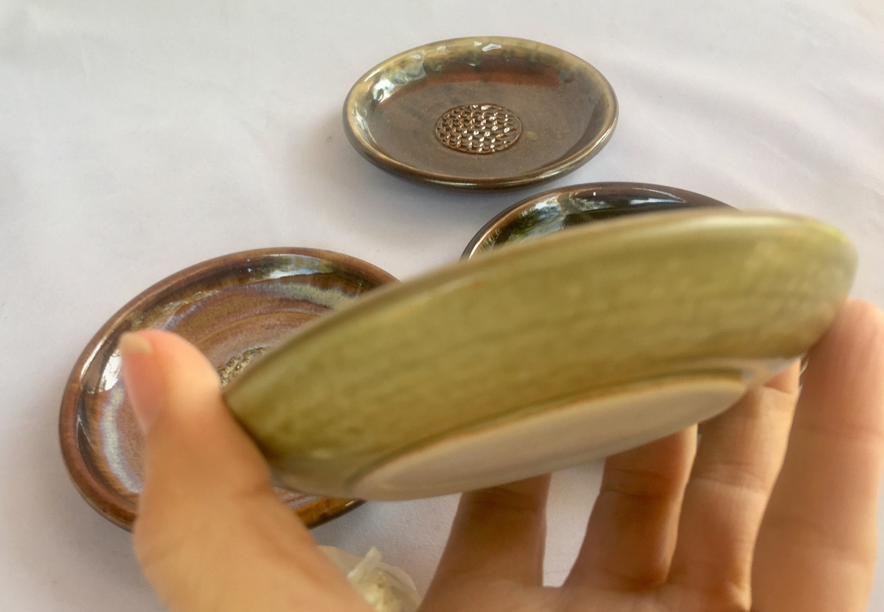 Garlic Grater,Ceramic Garlic Grater, Herb and Oil Dipping Plate, oil