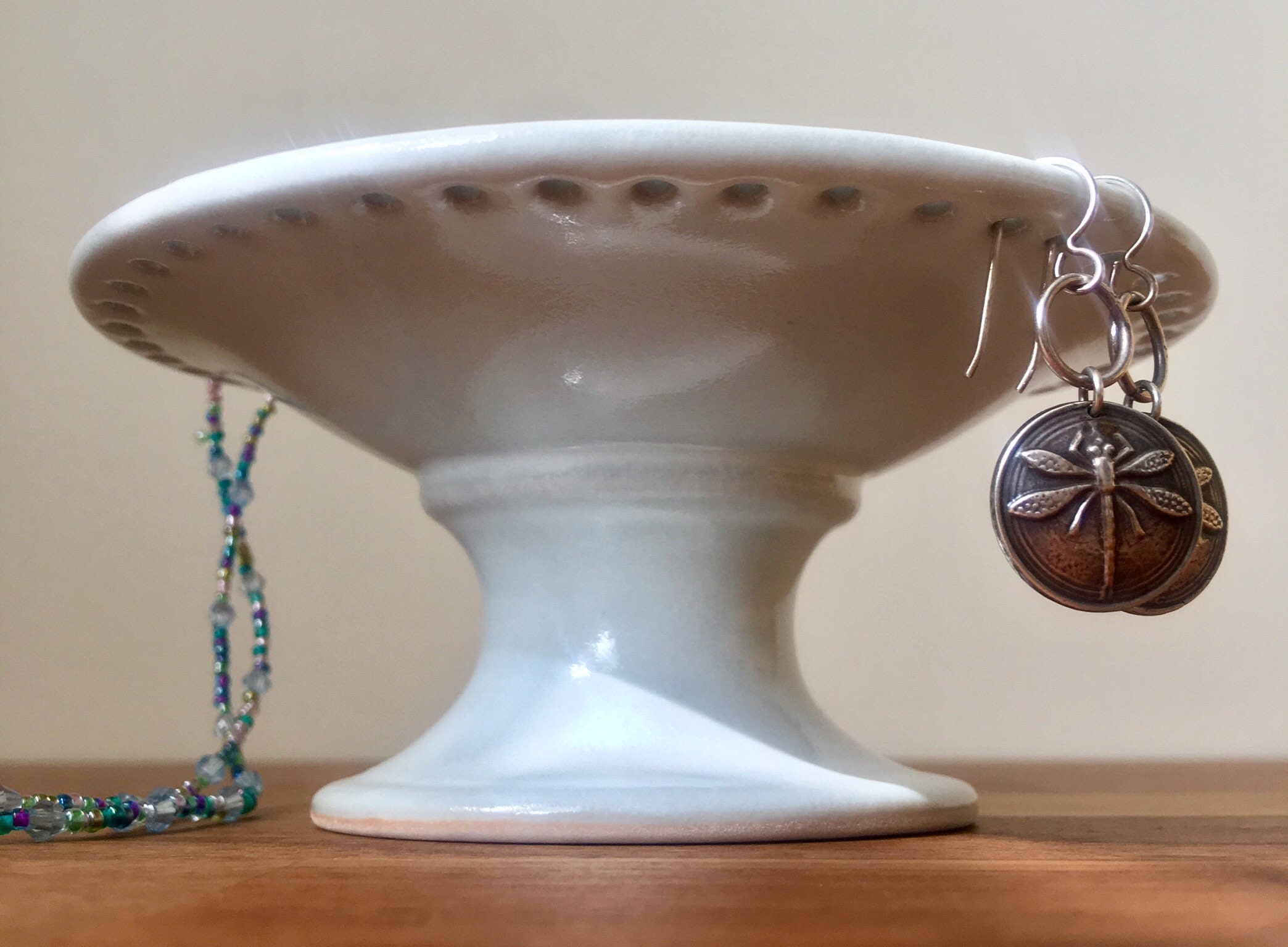 Jewelry Bowl, Jewelry Dish, Earring Tree, Earring bowl, Porcelain, Jewelry holder, Earring dish
