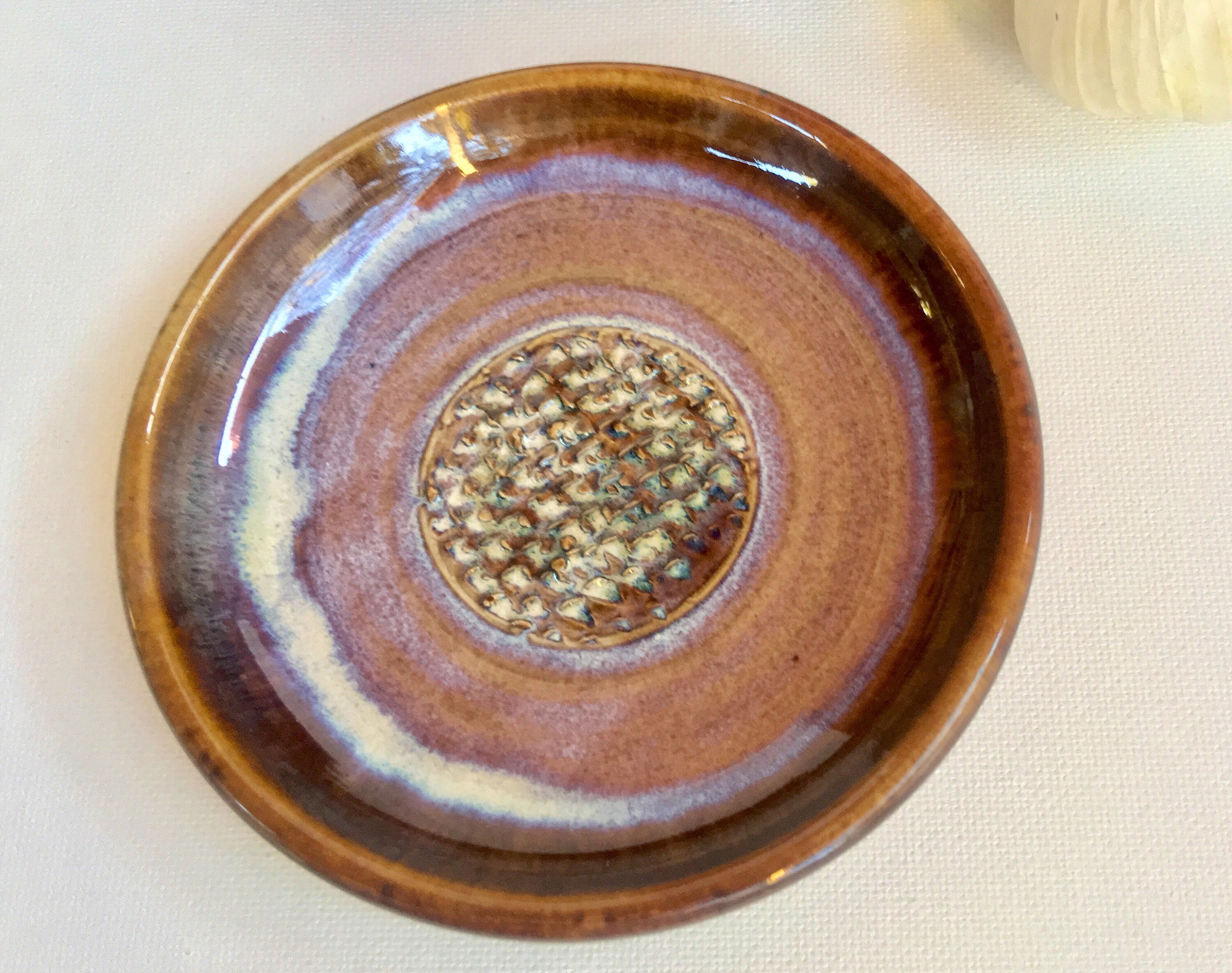 Garlic Grater, Garlic Grater Plate, Garlic and Herb Dish, Pottery