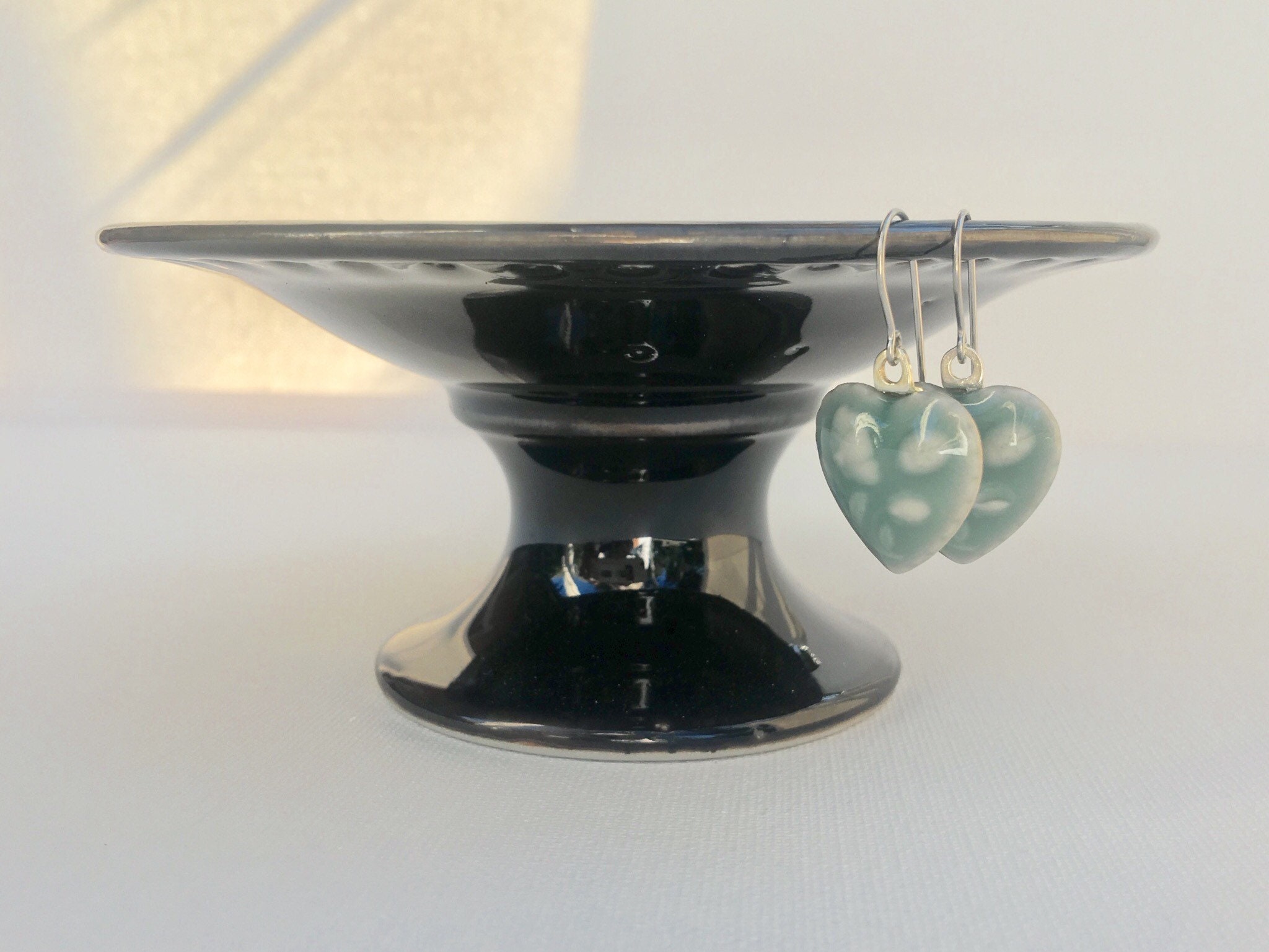 Jewelry Bowl, Porcelain, jewelry dish, earring tree, Earring dish, high