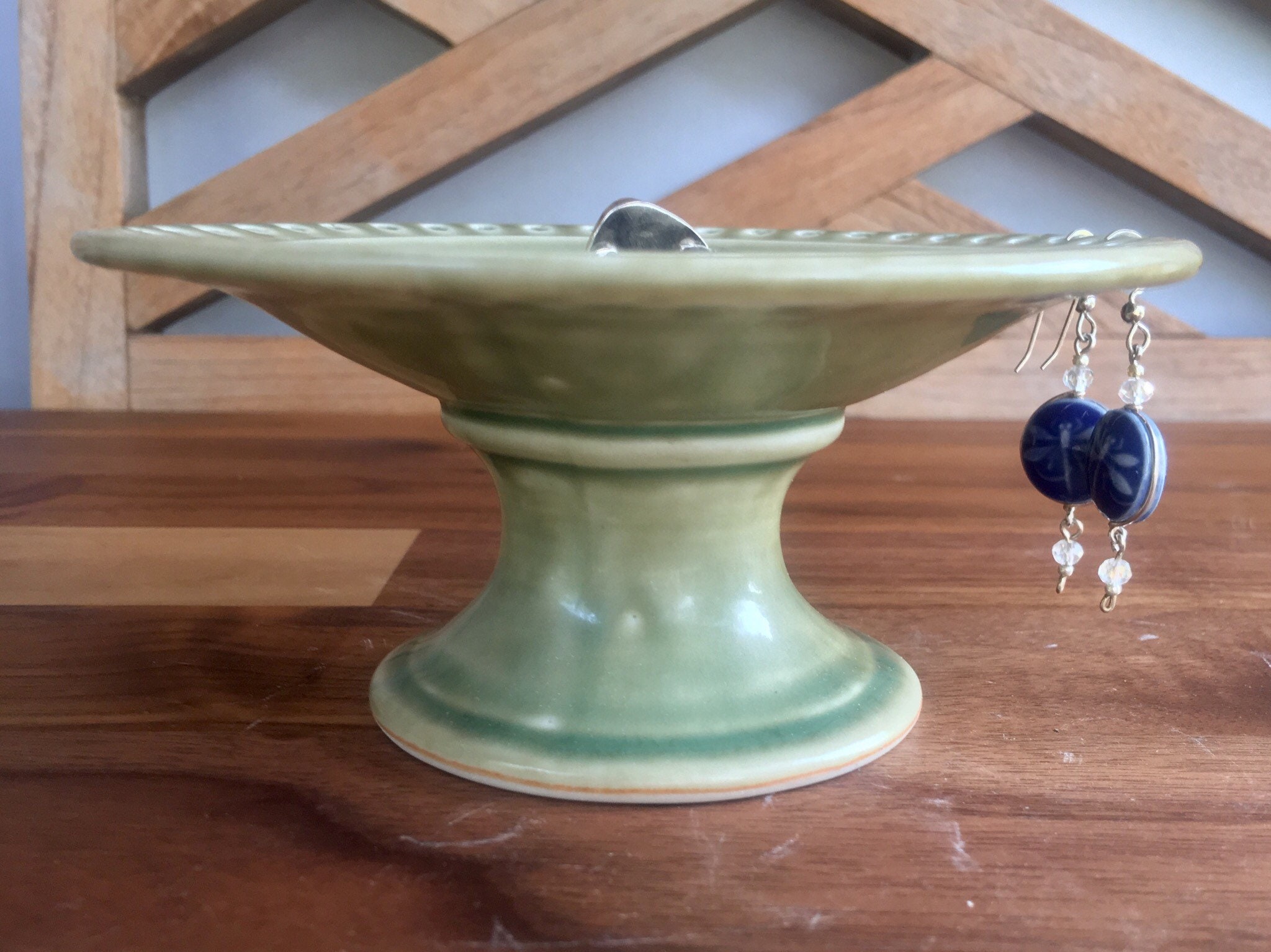 Jewelry Bowl, Porcelain jewelry dish, earring tree, Earring dish, high