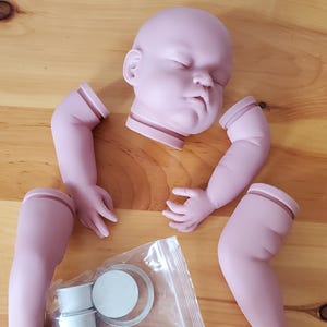 NOS KIT Translucent Skye Reborn Doll Kit With Unpainted Head and Limbs. No COA