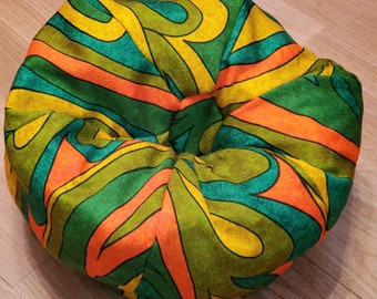 18&quot; Doll Size Handcrafted Mod Bean Bag Chair For 18&quot; Dolls