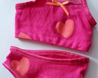 18" Doll  Size Handcrafted Upcycled Underwear Set