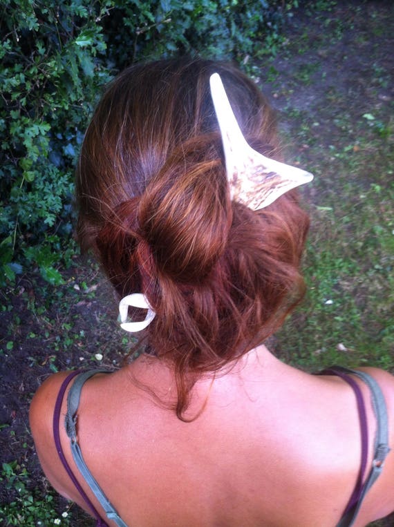Antler hair fork discount