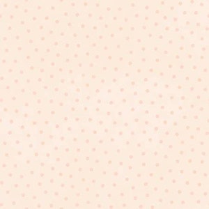 May include: A seamless pattern featuring small, evenly spaced, light pink polka dots on a pale peach background. The dots are slightly irregular in shape, creating a soft, textured appearance. This design is suitable for various craft projects.
