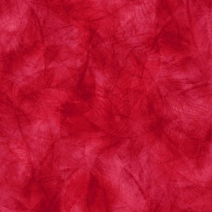May include: A seamless pattern of red watercolor brushstrokes. The brushstrokes are layered and overlapping, creating a textured effect. The background is a deep red color.