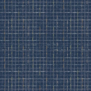 CHE30205 45'' Art Gallery Fabrics Indigo Tweed From Checkered Elements