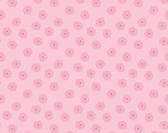 C6404-PINK 45'' Riley Blake Designs Pink Blossoms Bee Basic
