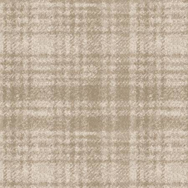 18501-E 45'' Maywood Studios Ecru Window Pane Flannel