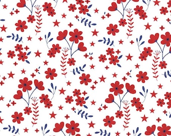 WB15628R-MULTI 108'' Riley Blake Designs Multi Freedom Garden Ditsy Wide Backing