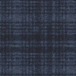 F18501M-N 45'' Maywood Studios Navy Window Pane Woolies Flannel