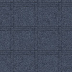 18511-N 45&#39;&#39; Maywood Studio Navy Tartan Grid Woolies Flannel