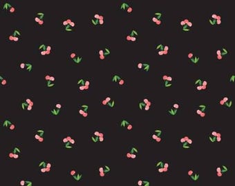 C16181R-BLACK 45'' Riley Blake Designs Black Cherry Cloudburst