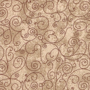 R19016-20 108&#39;&#39; Westrade Textiles Dark Beige Willow Wide Back Flannel