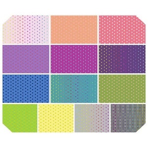 FB6FQTP.ALLHEXY Free Spirit Fabrics The Colors All Hexy Fat Quarter Bundle