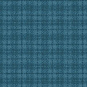F18502M-Q 45&#39;&#39; Maywood Studios Teal Plaid Woolies Flannel