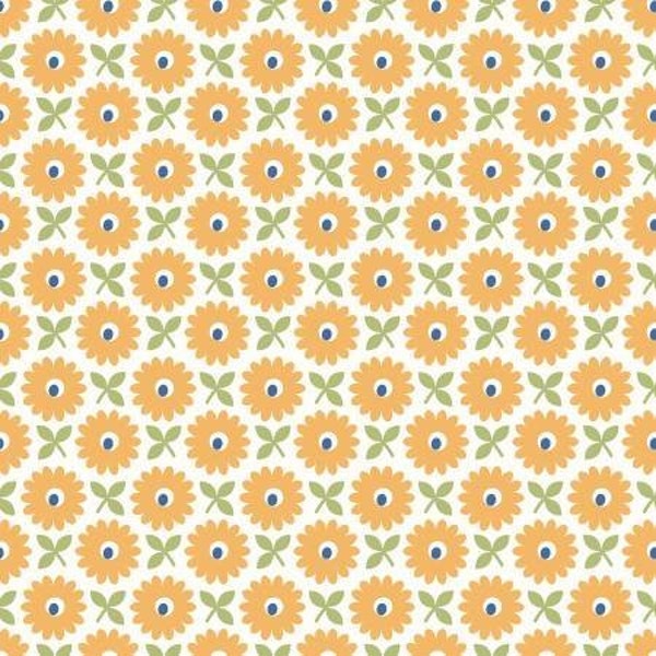 WB13601R-HEIRDAISY 108'' Riley Blake Designs Heirloom Daisy Home Town Wide Backing