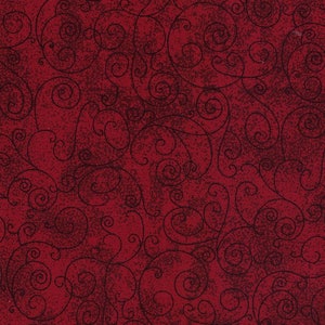 R19016-8 108&#39;&#39; Westrade Textiles Burgundy Willow Wide Back Flannel