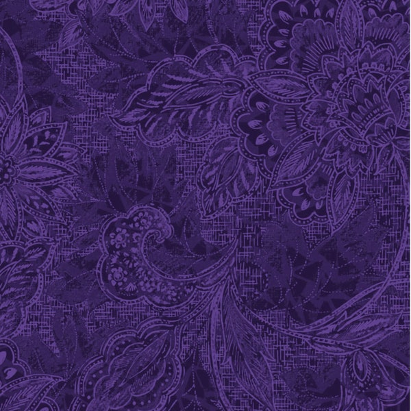 18-30809 118'' Oasis Fabrics Dark Purple Shadows Wide Backing