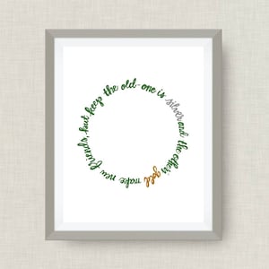 Make New Friends Art print - Girl Scouts, option of foil - unframed