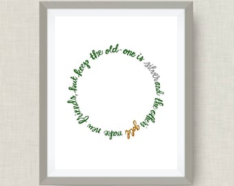 Make New Friends Art print - Girl Scouts, option of foil - unframed