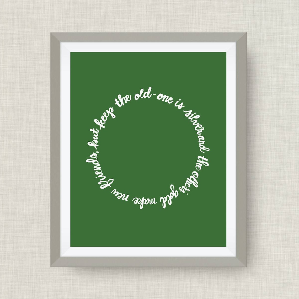 Make New Friends Art Print Girl Scouts Option of Foil - Etsy