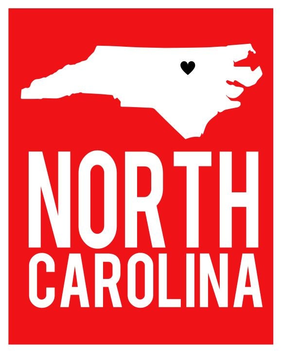 NC State Art Print NCSU North Carolina Art Print in NCSU Etsy