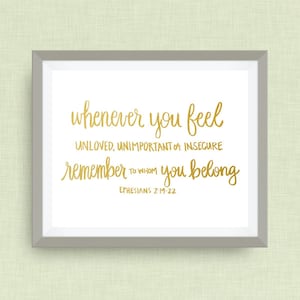 ephesians 2:19-22 bible verse -  option of gold foil