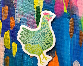 Chicken Sticker - laptop sticker, bumper sticker, water bottle sticker