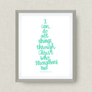 philippians 4:13 bible verse -  option of gold foil