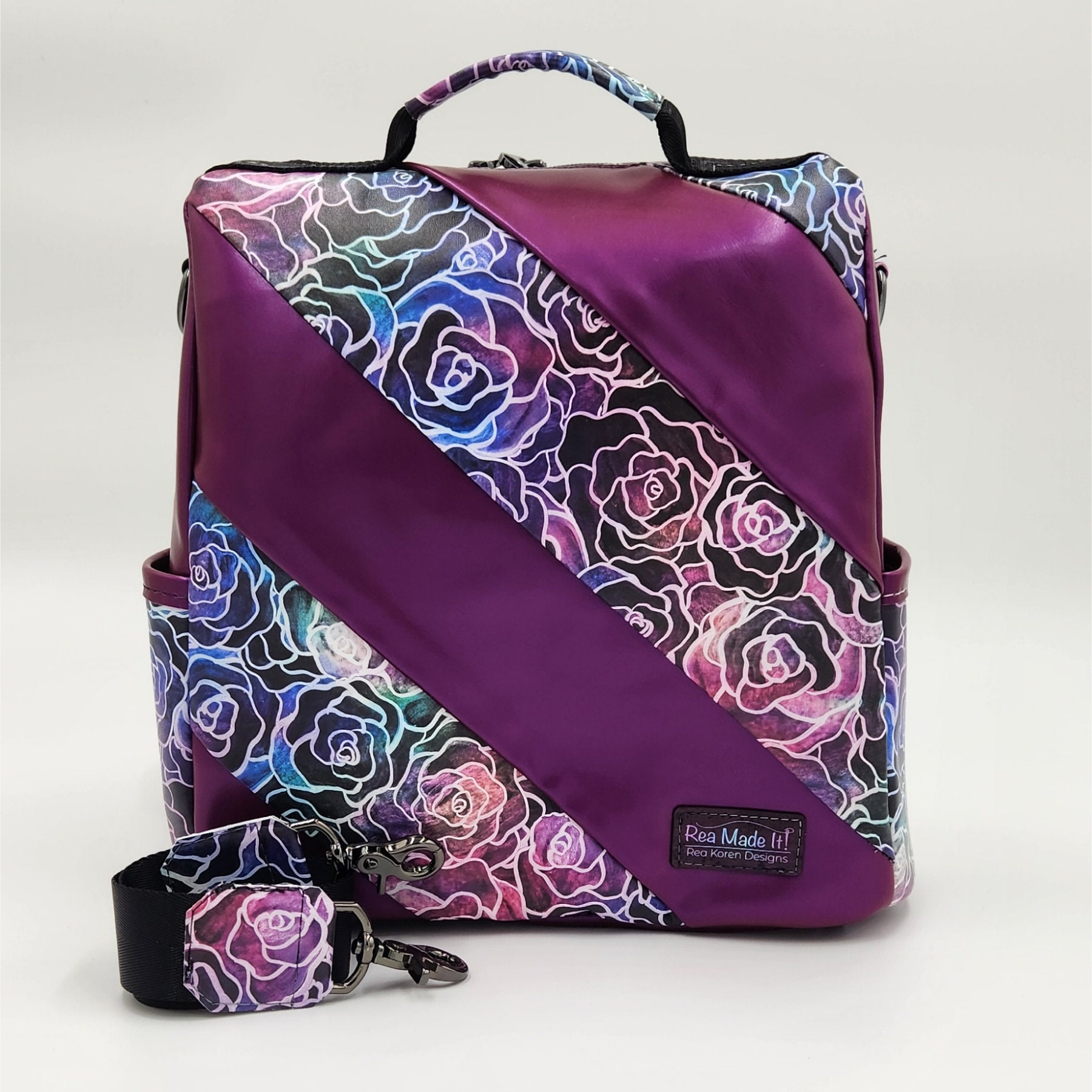 Jewel Tone Floral Guardian Backpack - Etsy