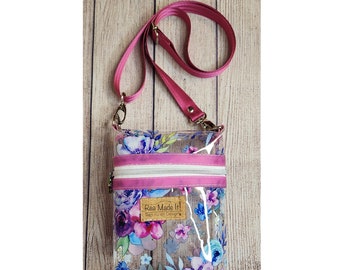 Spring Flowers Clear Crossbody PRICE REDUCED