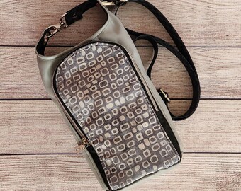 Gray Batik H2O2Go Water Bottle Carrier